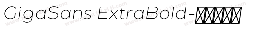 GigaSans ExtraBold字体转换